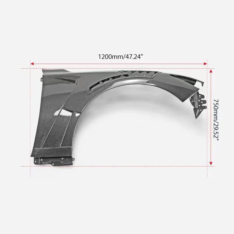 Infiniti Q50 14-23 Vented Fenders GT style