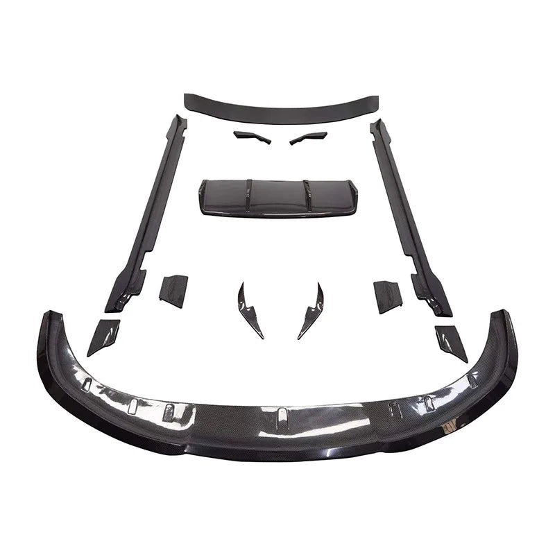 Porsche Taycan conversion to Revozport Carbon Fiber body kit