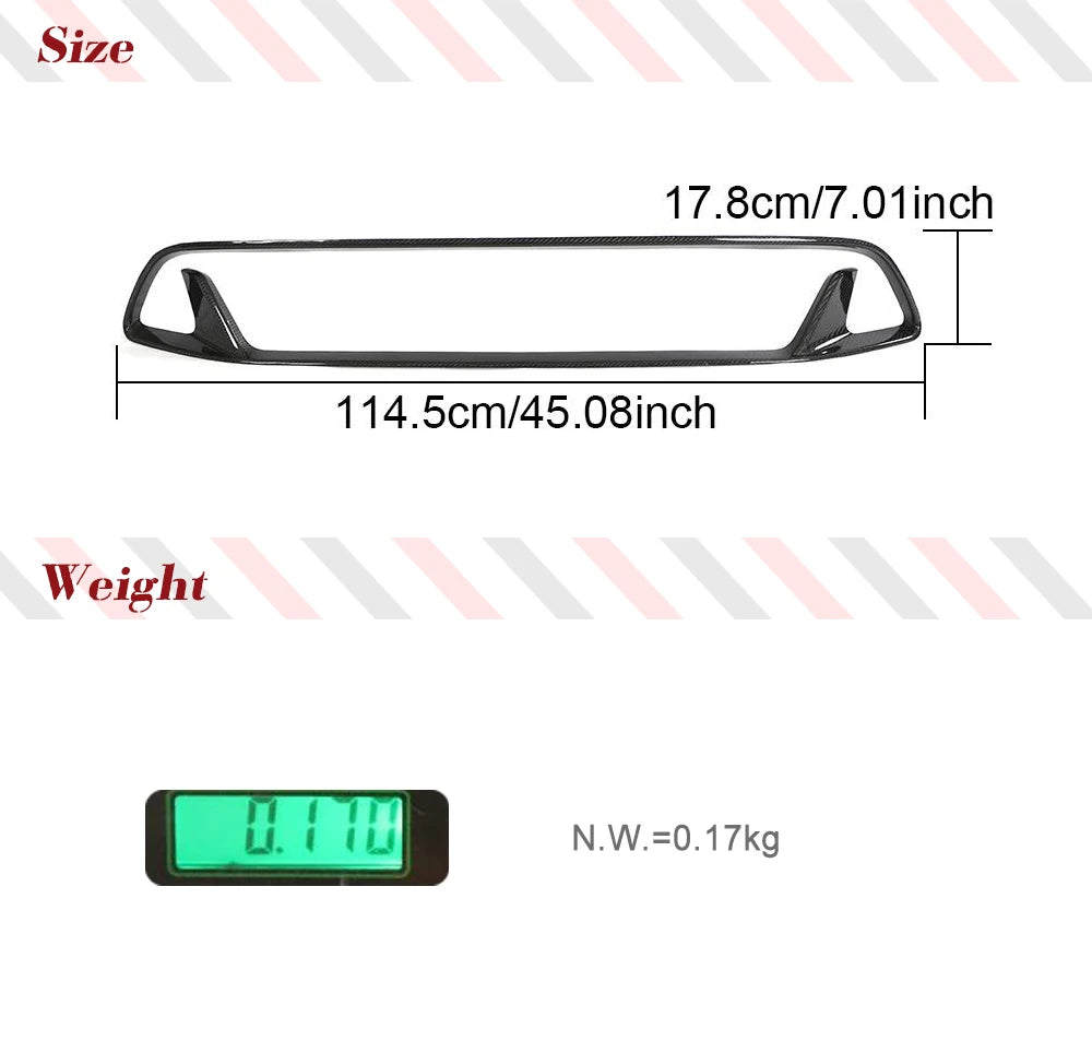 KIA Stinger GT EX Hatchback 2018-2023 Dry Carbon Lower Front Grill