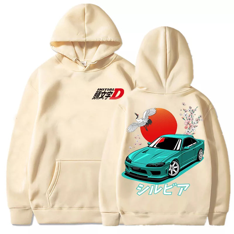 JDM Initial D Drift Hoodie Men Japanese Anime AE86