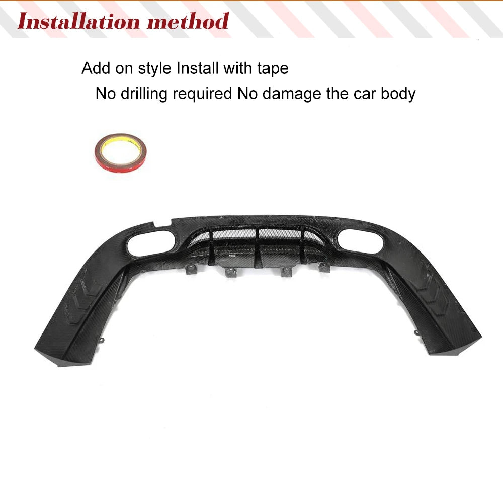 Dry Carbon Rear Bumper Diffuser For Mercedes-Benz AMG GT 53 54 55 2019UP