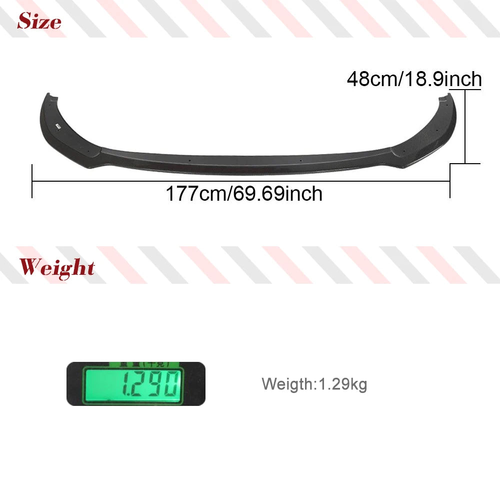 KIA Stinger GT EX Hatchback 4-Door 2018-2022 Front splitter