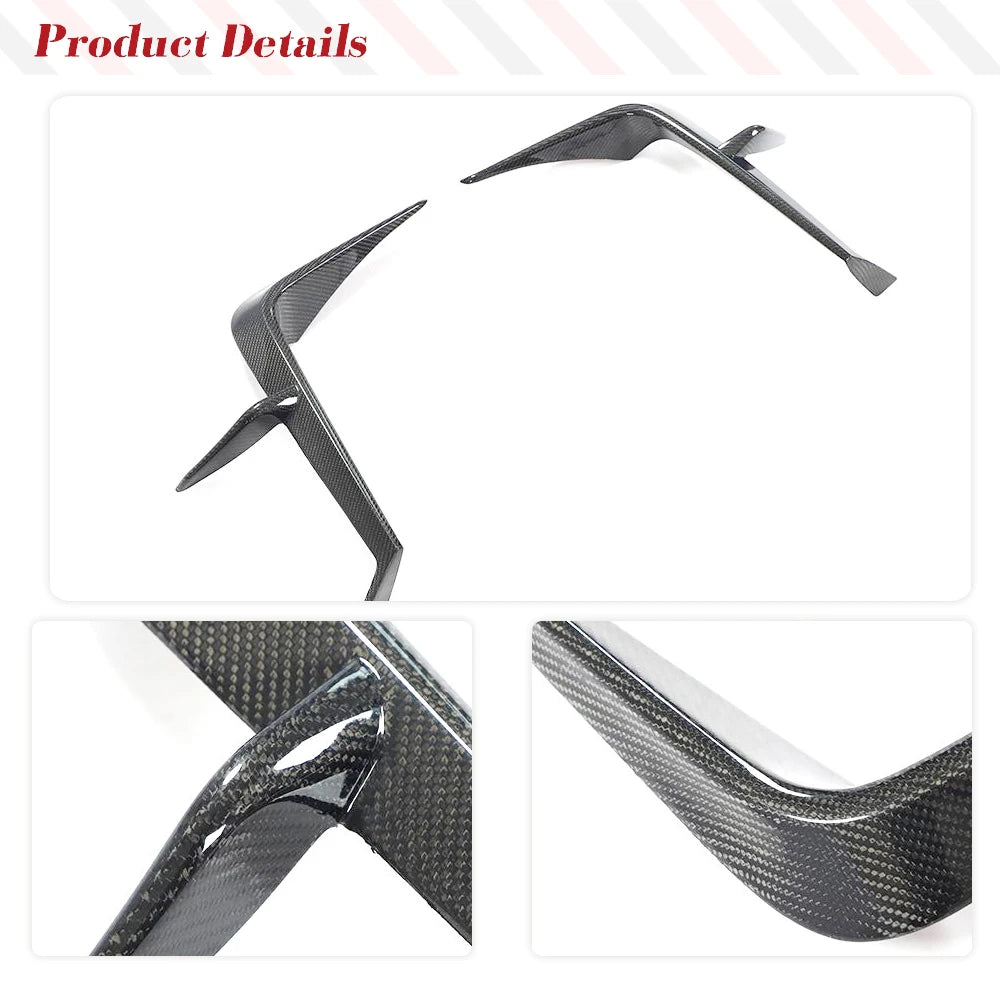 Carbon Fiber Front Bumper Canards For Toyota GR86 2022 2023