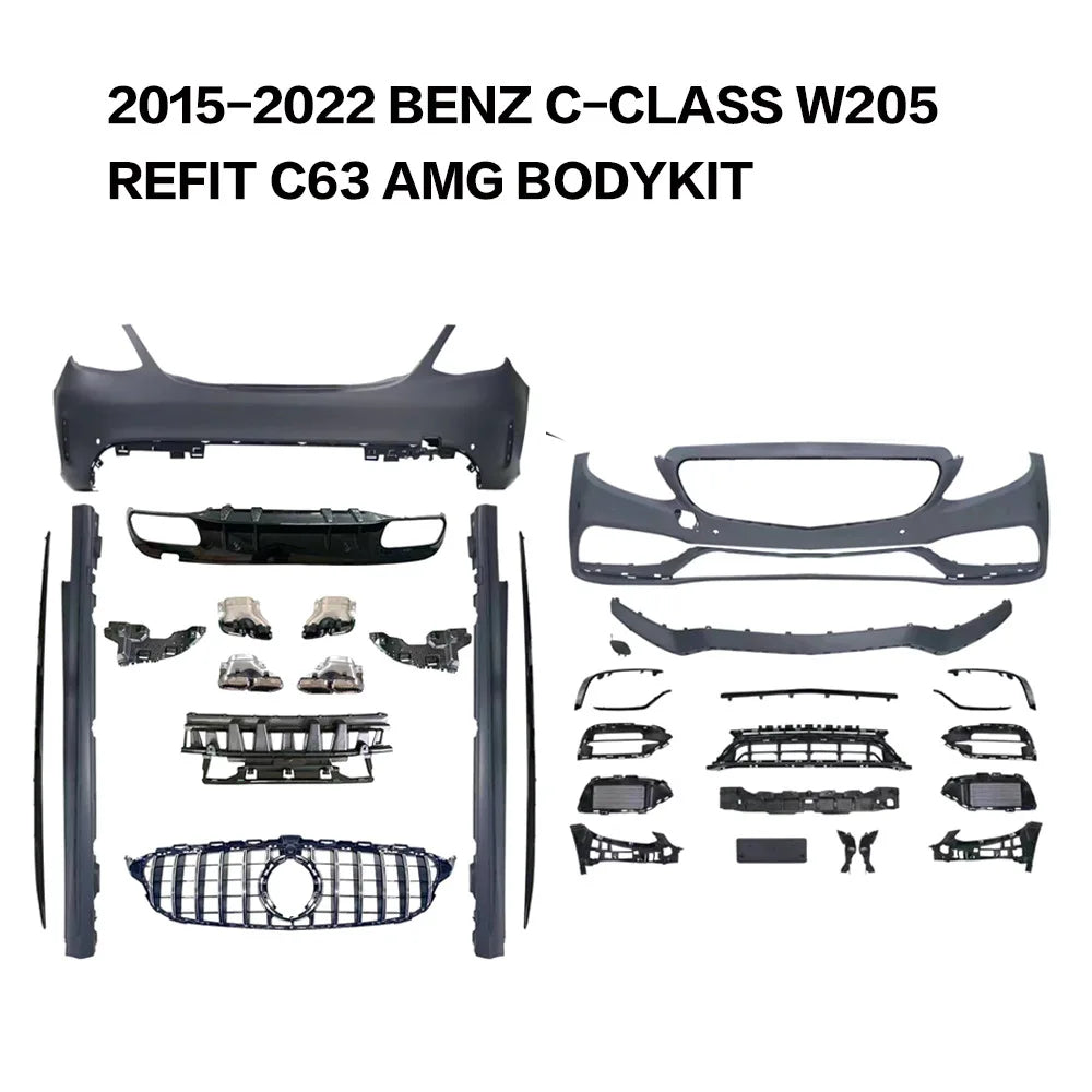 Mercedes Benz C-class 15-22 body kit