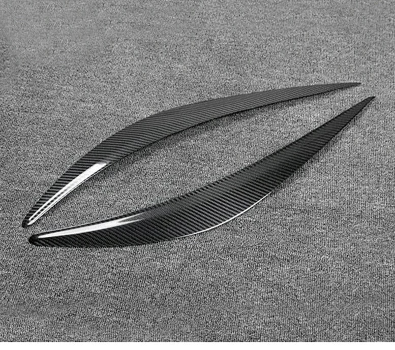 Carbon fiber front lamp eyelids For Infiniti Q50 sedan 3.7L 3.5L 2014 - 2017