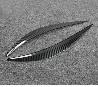 Carbon fiber front lamp eyelids For Infiniti Q50 sedan 3.7L 3.5L 2014 - 2017