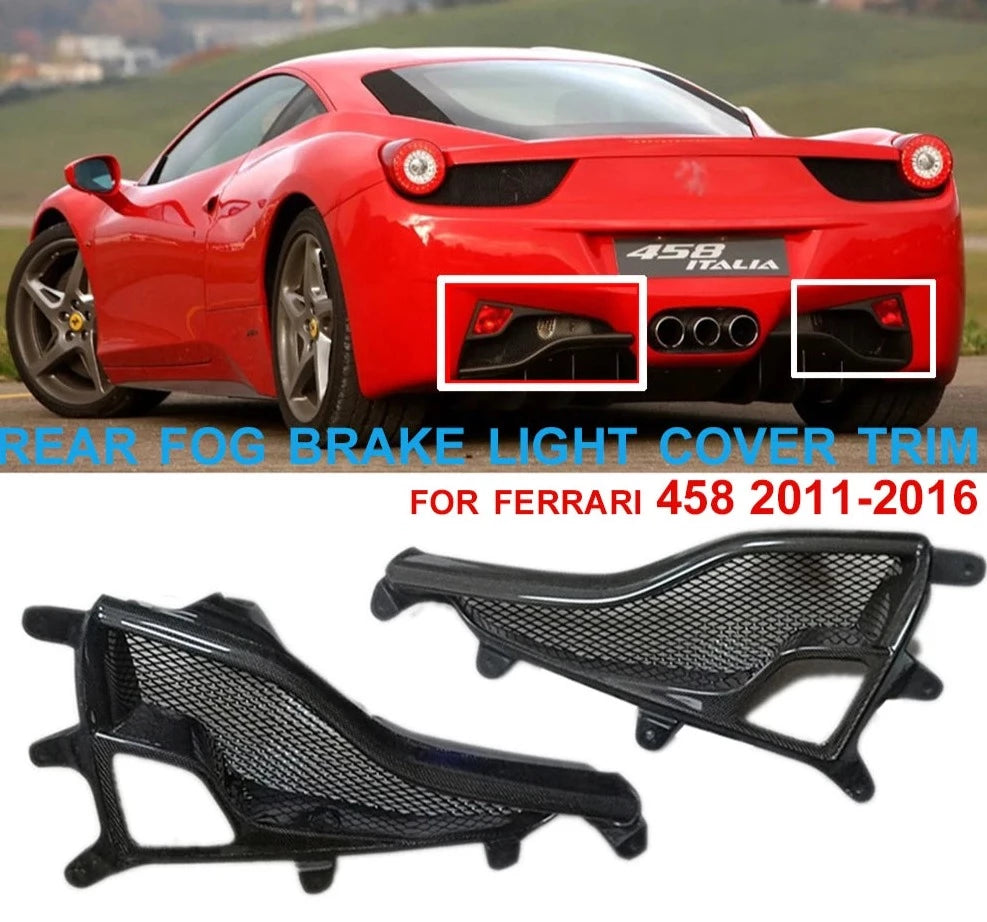 458 Rear Mesh Dry Carbon Fiber rear bumper trim for Ferrari 458 2011-2016 – S ...