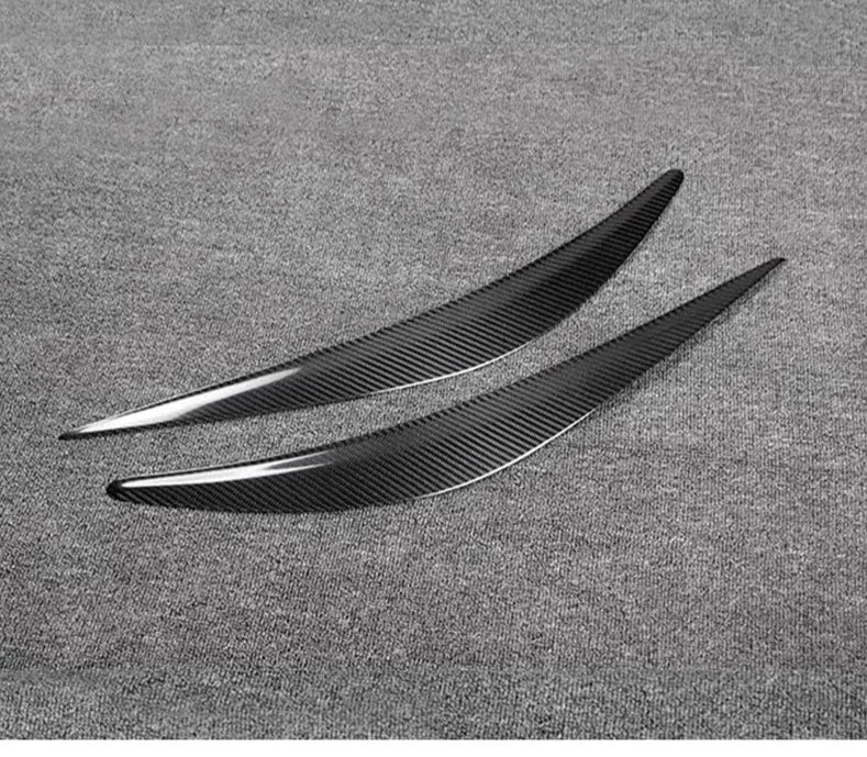 Carbon fiber front lamp eyelids For Infiniti Q50 sedan 3.7L 3.5L 2014 - 2017