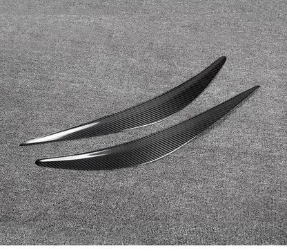 Carbon fiber front lamp eyelids For Infiniti Q50 sedan 3.7L 3.5L 2014 - 2017
