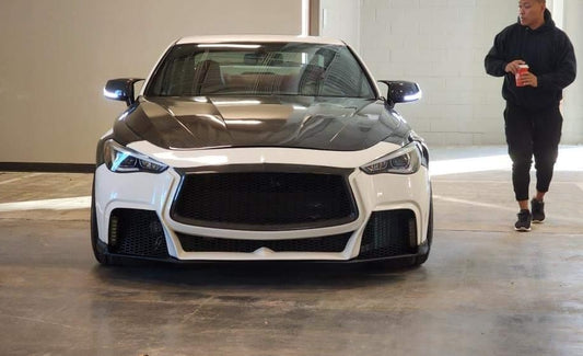 Infiniti Q60 Project Black S front bumper