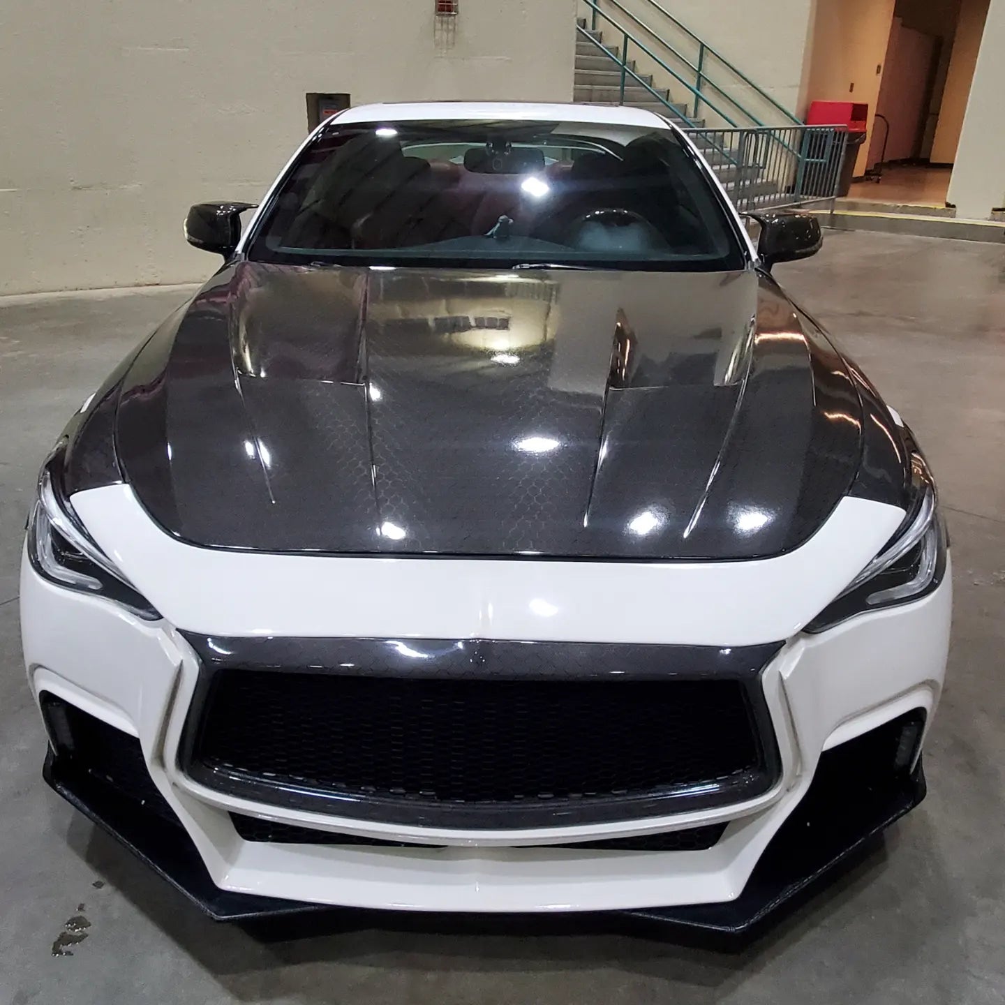 Q60 carbonfiber S style hood