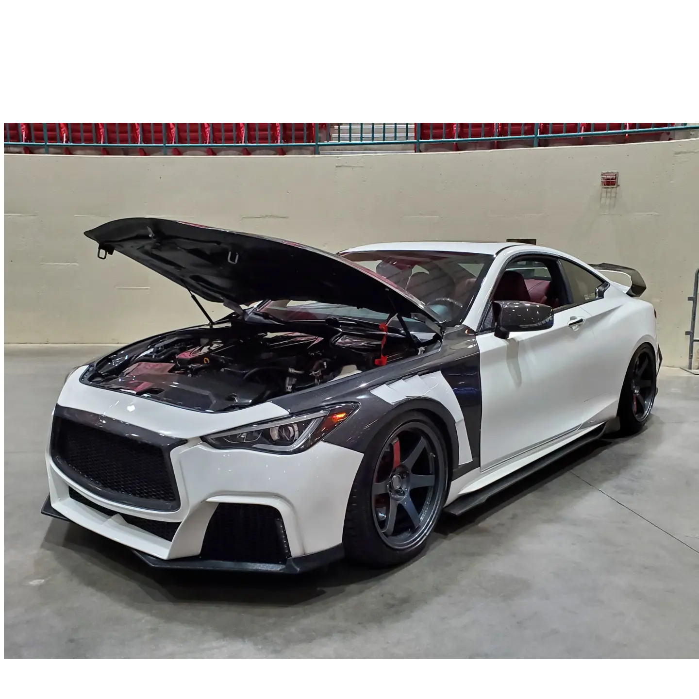 Infiniti Q60 Carbon fiber vented fenders GT style
