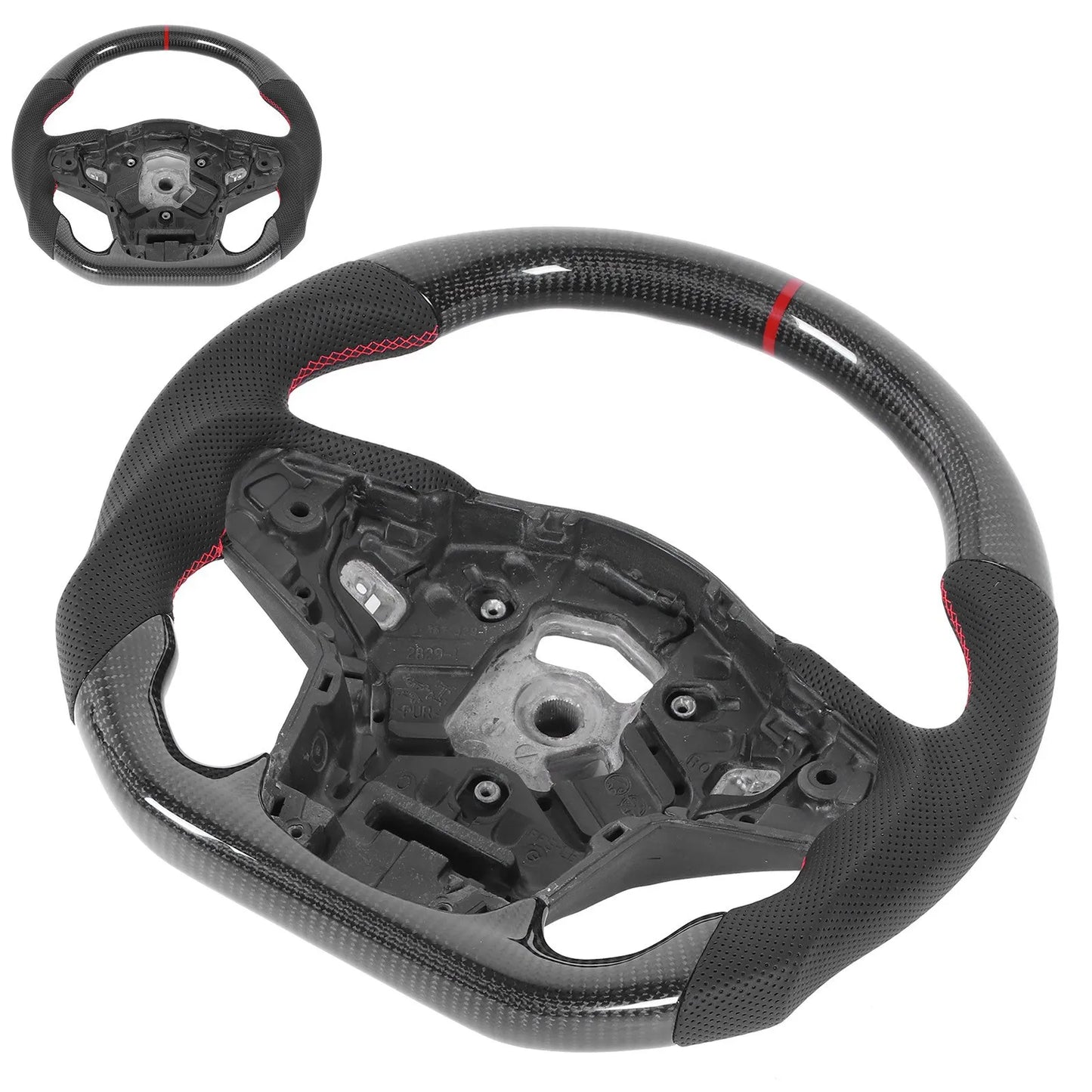 Carbon Fiber Steering Wheel Nappa Perforated Leather GR Supra A90 2020+ Carbon Fiber Steering Wheel Nappa Perforated Leather .