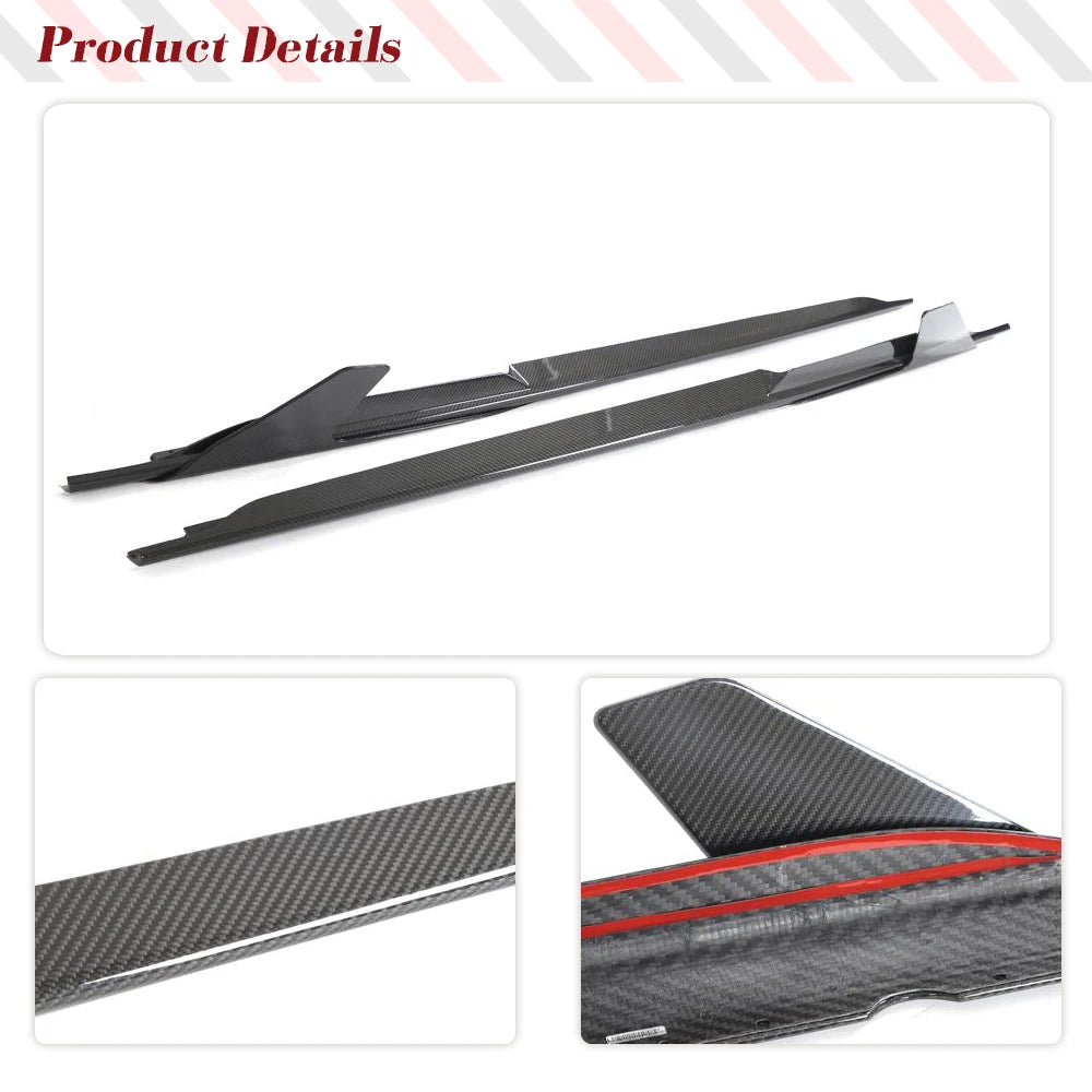 Audi R8 GT Spyder 2023 Carbon Fiber side skirts
