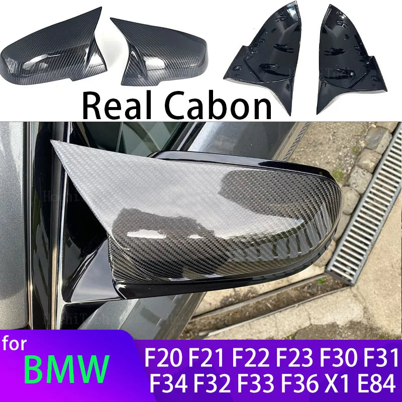 Carbon Fiber Side Mirror cover Caps Replacement for BMW Series 1 2 3 4 X M 420i F20 F21 F22 F23 F30 F32 F33 F36 X1