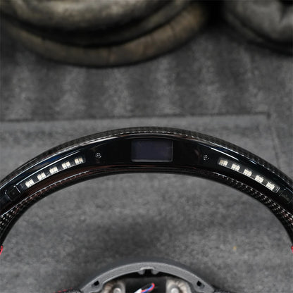 Audi A3 A6 A7 S6 2012-2016 Carbon fiber steering wheel with led lights (FREE SHIPPING)