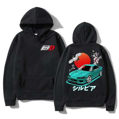 JDM Initial D Drift Hoodie Men Japanese Anime AE86