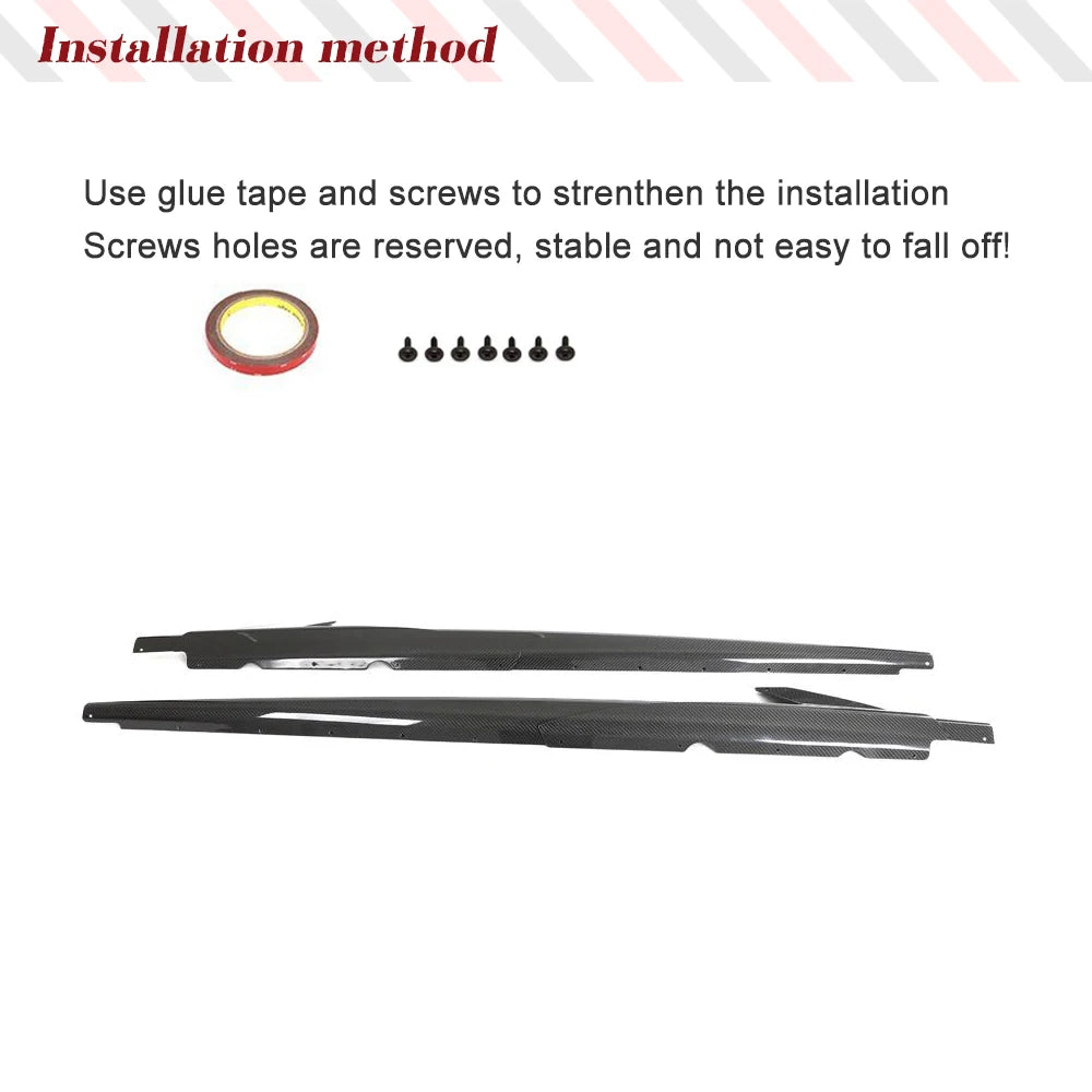 Audi R8 GT Spyder 2023 Carbon Fiber side skirts
