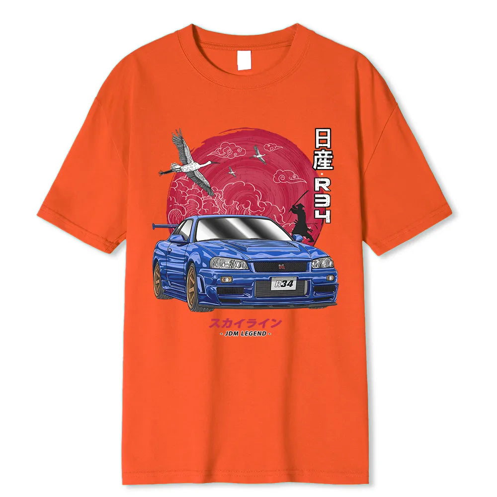 JDM Initial D T JDM LEGEND  Nissan Skyline R34 T-Shirt M/W