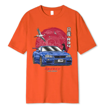 JDM Initial D T JDM LEGEND  Nissan Skyline R34 T-Shirt M/W