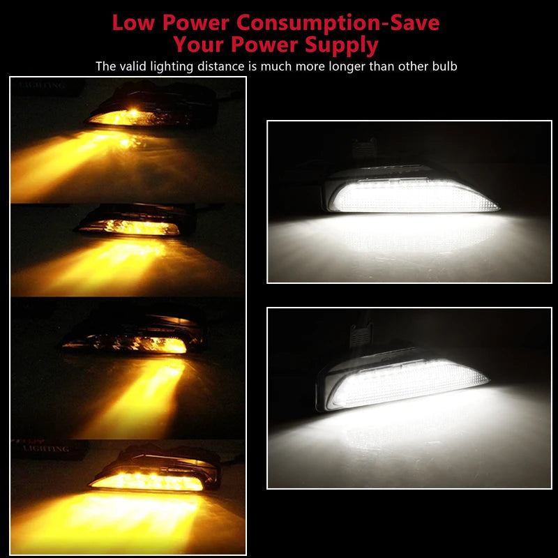 Infiniti Q50 Sequential Amber Turn Signal with white LED Daytime Running Light (FREE SHIPPING)