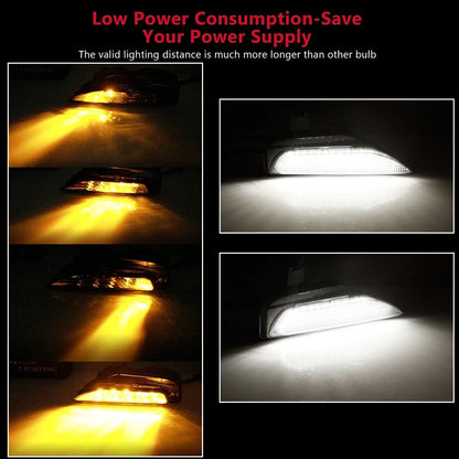 Infiniti Q50 Sequential Amber Turn Signal with white LED Daytime Running Light (FREE SHIPPING)