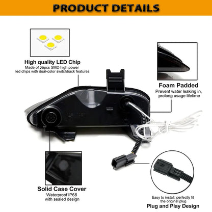 Infiniti Q50 Sequential Amber Turn Signal with white LED Daytime Running Light (FREE SHIPPING)