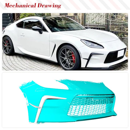 Carbon Fiber Front Bumper Canards For Toyota GR86 2022 2023