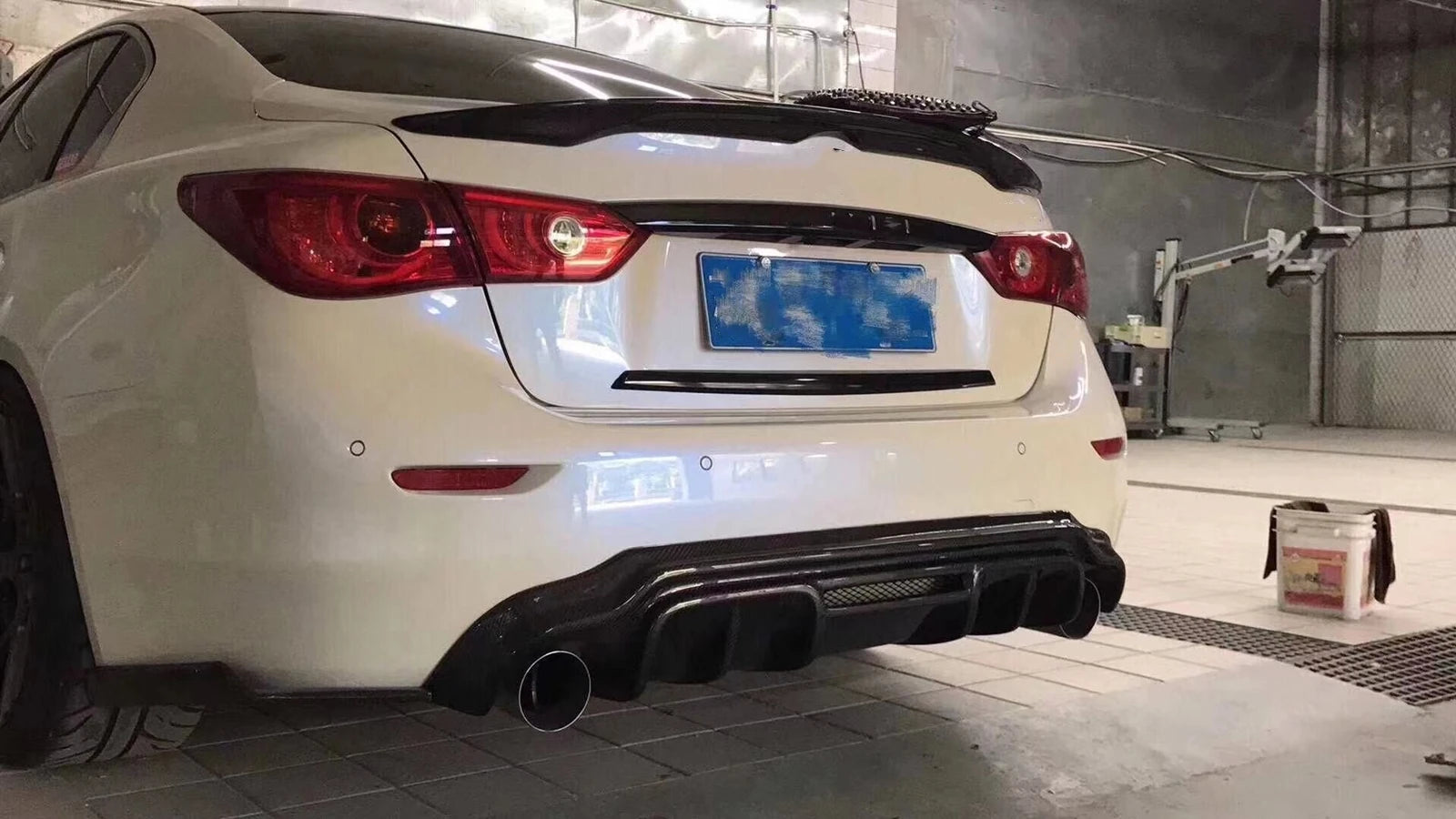 Infiniti Q50 2013-2017 Carbon Fiber Diffuser S style โ S-Motorsports LLC.