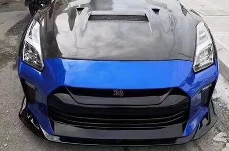 Nissan GTR R35 2008-2019 Top Secret Style Half Carbon Fiber Front Bumper