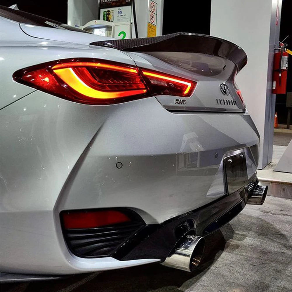 Infiniti Q60 A-SPEC Style Carbon fiber Rear Spoiler – S-Motorsports LLC.