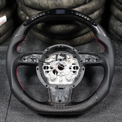 Audi A3 A6 A7 S6 2012-2016 Carbon fiber steering wheel with led lights (FREE SHIPPING)