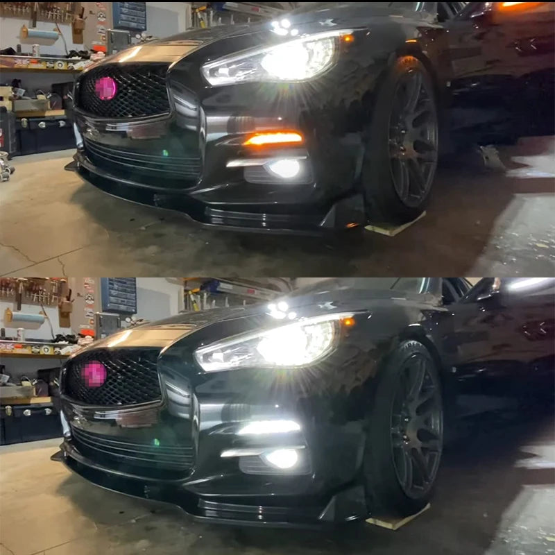 Infiniti Q50 Sequential Amber Turn Signal with white LED Daytime Running Light (FREE SHIPPING)