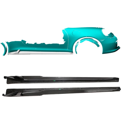 Porsche 911 carbon fiber side skirts
