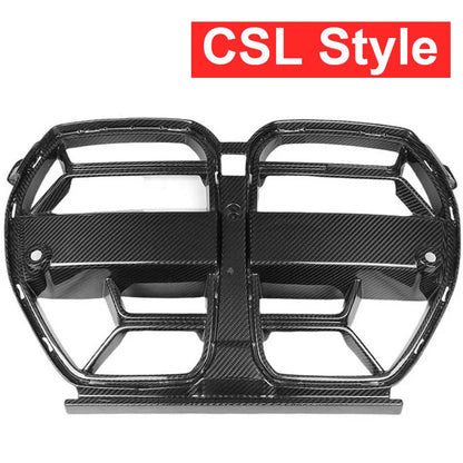 BMW M3 M4 G80 G82 G83 2021+ Carbon fiber bumper grille replacement