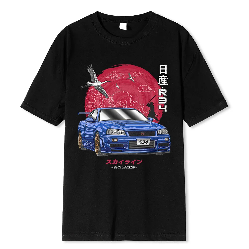 JDM Initial D T JDM LEGEND  Nissan Skyline R34 T-Shirt M/W
