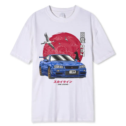JDM Initial D T JDM LEGEND  Nissan Skyline R34 T-Shirt M/W