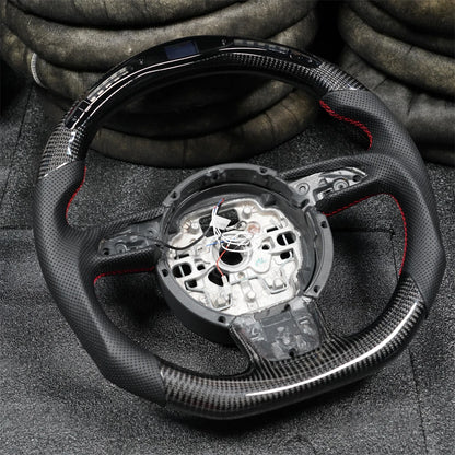 Audi A3 A6 A7 S6 2012-2016 Carbon fiber steering wheel with led lights (FREE SHIPPING)