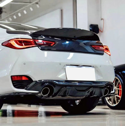 Infiniti Q60 CV37 17 Carbon Fiber V1 Type rear diffuser 3 Pcs (FREE SHIPPING)