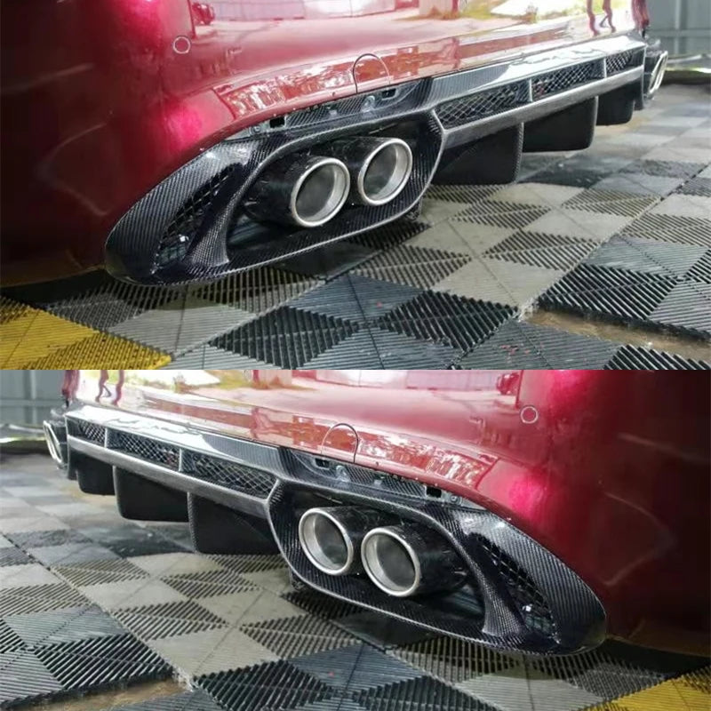 Giulia carbon fiber rear diffuser For Alfa Romeo 2017-2021 – S ...